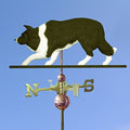 Border Collie Hand Carved & Painted Weathervane Black 22 Inch