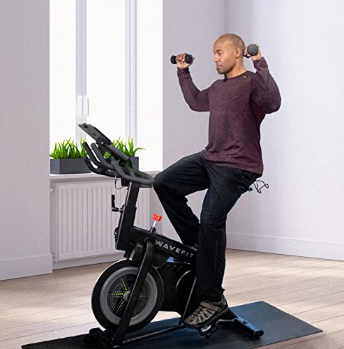 WaveFit B300 Surge Series Indoor Cycle Exercise Bike 30-Lb Flywheel, Bluetooth Connectivity, Fitness Tracking