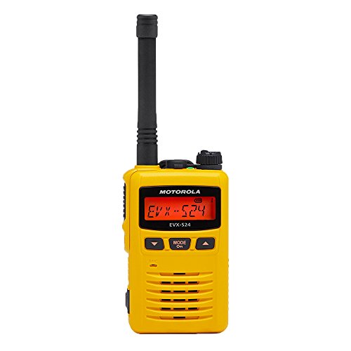 Vertex Standard 6 Pack Motorola EVX-S24 UHF Water Submersible Dustproof Yellow Digital Two Way Radios Preprogrammed