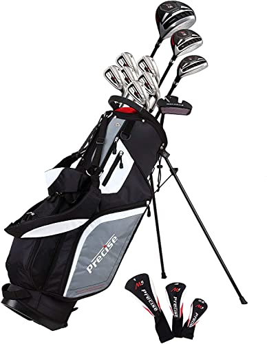 Precise Golf Men's Complete Golf Clubs Package Set Silver