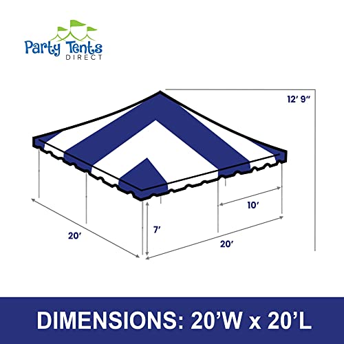 Party Tents Direct 20' x 30' Replacement Weekender Pole Tent Top Blue