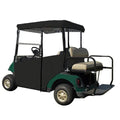 DOORWORKS Golf Cart Enclosures 3-Sided Over-The-Top Cover Yamaha Drive 2 Sunbrella Canvas Jet Black