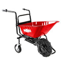 Kaimei Electric Wheelbarrow 24V Brushless Motor 330lbs Capacity All-Terrain Tires Rechargeable Battery Black+Red
