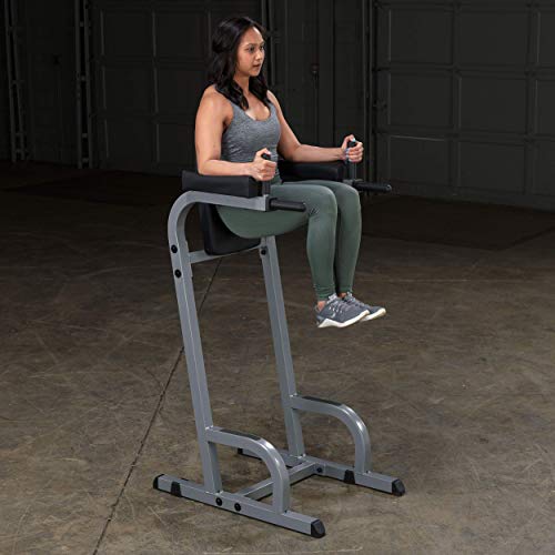 Body-Solid GVKR60 Vertical Knee Raise with Dip Station Grey/Black