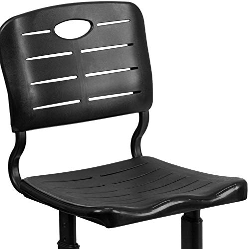 Flash Furniture Nila Adjustable Height Student Chairs Set of 6 Black