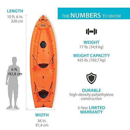 Lifetime Kokanee Sit-On-Top Kayak Orange
