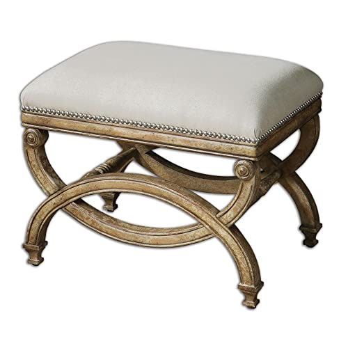 Uttermost Karline Small Bench 23 Inch Champagne Silver Nail