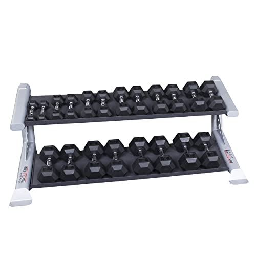 Body-Solid SDKR500DB Pro Clubline 2-Tier Dumbbell Rack Grey/Black