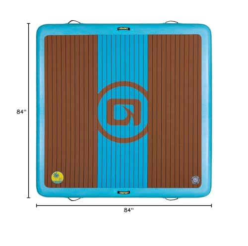 O'Brien Inflatable Floating Party Deck 7ft x 7ft Blue