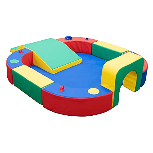 Children's Factory Playring with Tunnel & Slide Rainbow