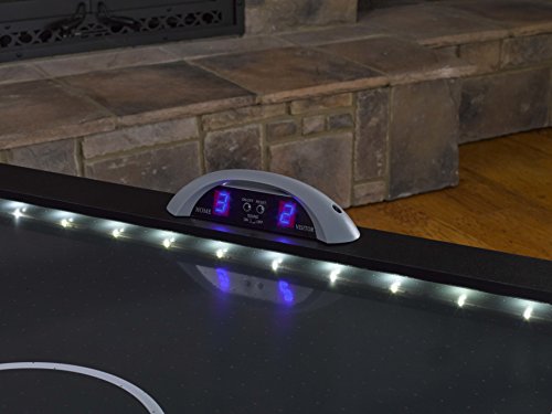 Triumph Sports USA Lumen-X Lazer 6’ Interactive Air Hockey Table Blue-Black