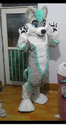 FurryMascot Husky Dog Fursuit Fullsuit White