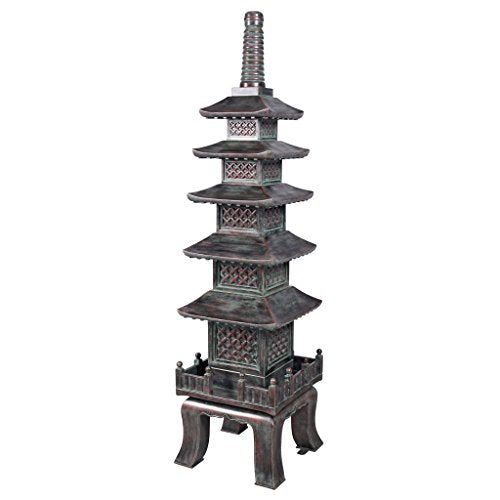Design Toscano Nara Temple Pagoda Garden Statue 71 Inch Verdigris