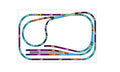 Rokuhan Layout Plan AH Complete Track Set 34.6" x 21.6