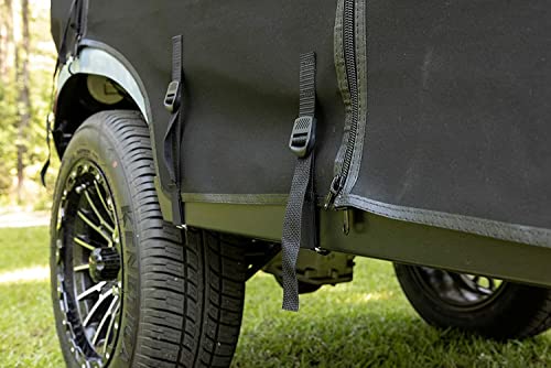 RED DOT Premium Golf Cart Enclosure Compatible with EZGO Liberty Personal Vehicles | Black AllGuard Stain Resistance Fabric