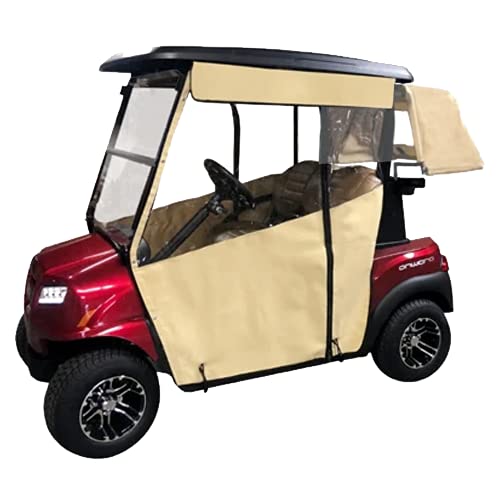 DOORWORKS GOLF CART ENCLOSURES Club Car Onward Golf Cart Cover Tan Vinyl