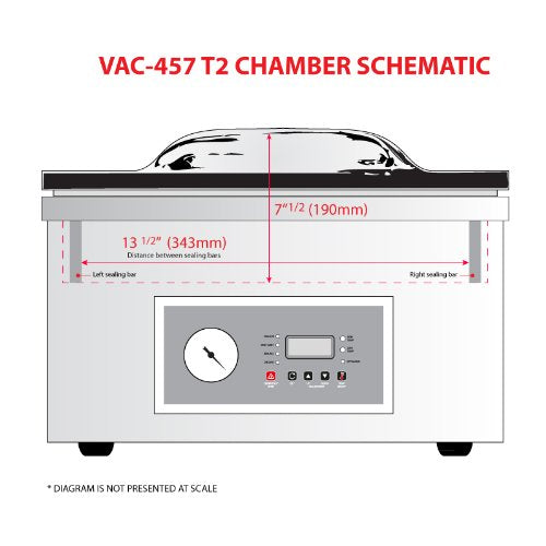 JORESTECH Vacuum Sealer Chamber Machine with Rotary Oil Pump (1.34 HP) Silver