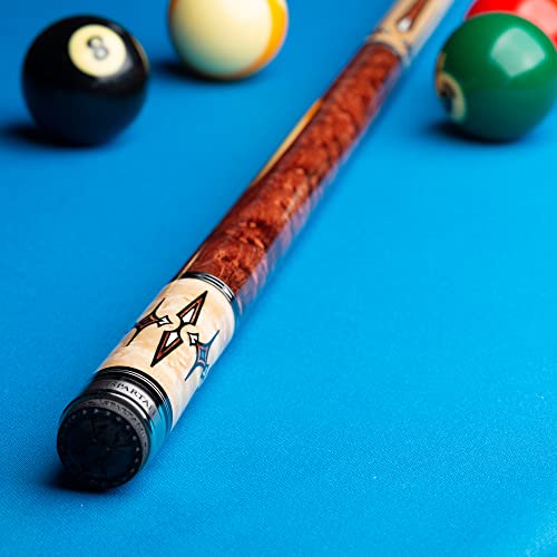 Spartan Billiards Pool Cue Stick Coffee Stained Handle 18oz Multi