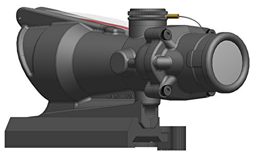 Trijicon 4x32 ACOG Red Horseshoe/Dot M855 RCO Reticle with Quick Release Mount Red