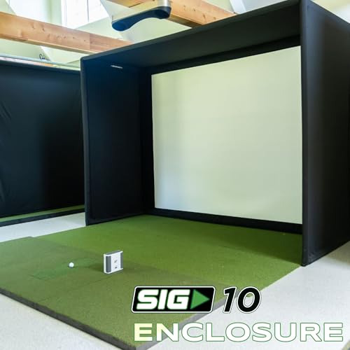 The Indoor Golf Shop SIG10 Golf Simulator Enclosure with SIGPRO Screen