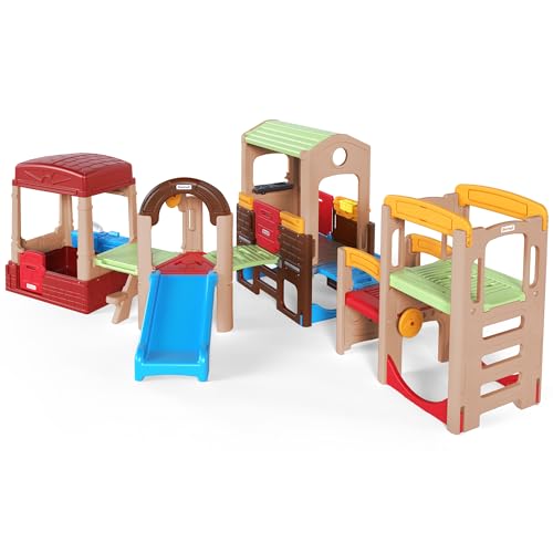 Simplay3 Explorer Kids Modular Playhouse Climber Set Multicolor