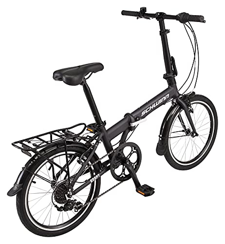 Schwinn Adapt U Folding Bike 20-Inch Wheels 7-Speed Steel Blue