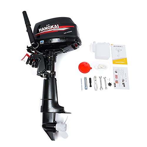 SABUIDDS 2-Stroke 6HP Outboard Motor Black