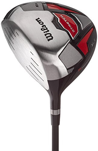 Wilson Beginner Complete Set 10 Golf Clubs with Stand Bag Men's Left Hand Stretch XL Black/Grey/Red