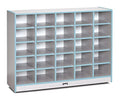 Jonti-Craft Rainbow Accents 25 Cubbie-Tray Mobile Storage Coastal Blue