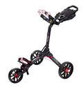 Bag Boy Nitron 3 Wheel Golf Push Cart Black/Red