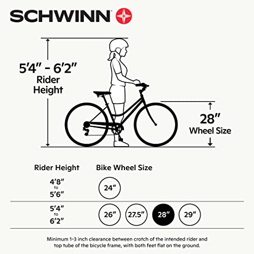 Schwinn Wayfarer Adult Hybrid Bike Black