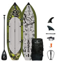High Society Shadowcaster Premium Inflatable Paddle Board Package 11ft Sportsman Green
