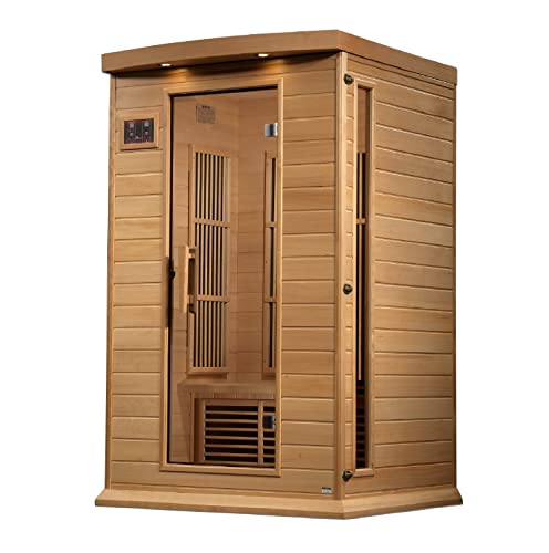 DYNAMIC SAUNAS Maxxus MX-K206-01 Elite 2-Person Near Zero EMF FAR Infrared Sauna Natural Wood Finish
