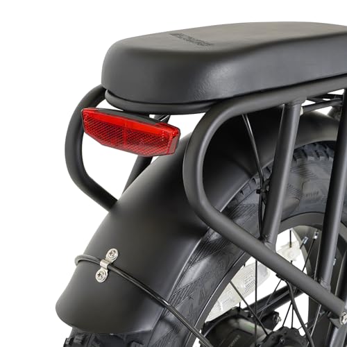 Narrak Fat Tire Folding Electric Bike 48V 624Wh Lithium Removable Battery Peak 1100W Brushless Motor Max Speed 28Mph M5 Large LCD Display Suspension Step-Over Frame for Adults Black/Orange