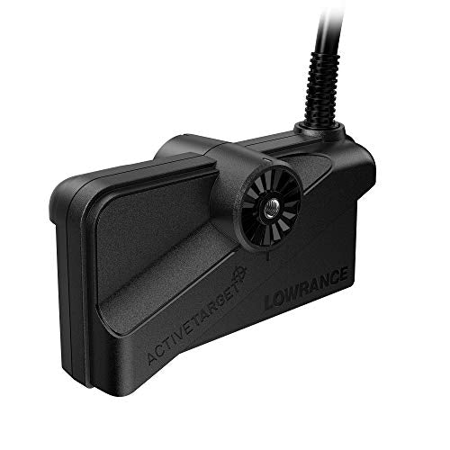 Lowrance ActiveTarget Live Sonar System with Trolling Motor Mounts Renewed Black