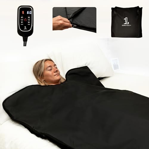 1Love Sauna Blanket Pro Far Infrared with Amethyst Crystals Black