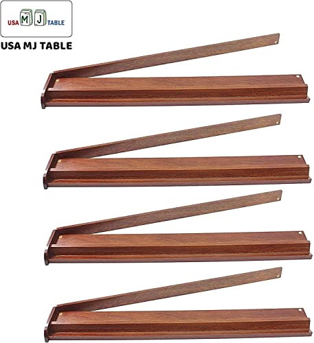 usamjtable Automatic Mahjong Table Wood 4-Legs with Numbered Tiles & Accessories