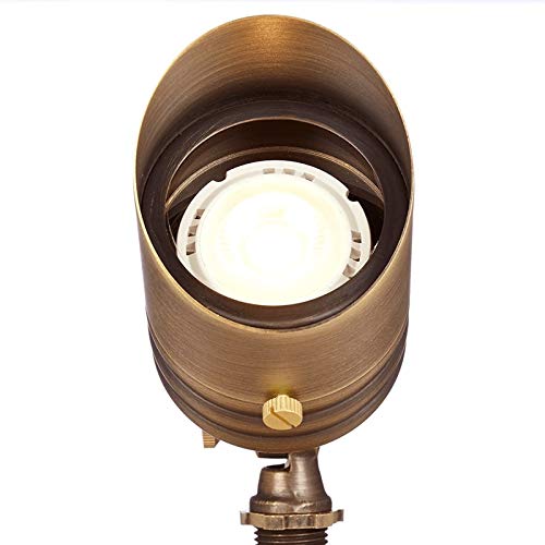 VOLT 12V Brass Bronze LED Landscape Lighting Kit (8 Spotlights, 4 Path Lights) Bronze