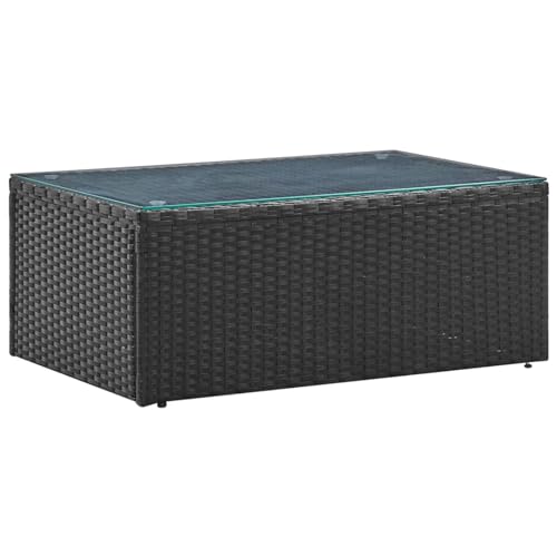 Xinxinxiang 4 Piece Black Patio Set with Cushions