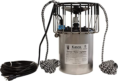 Kasco 1 HP Lake & Pond De-icer 120V with 200 Ft Power Cord Black