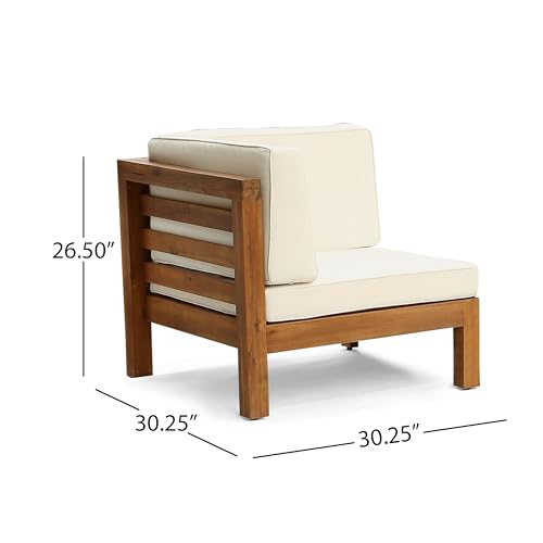 Christopher Knight Home Oana Love Seats Teak + Beige