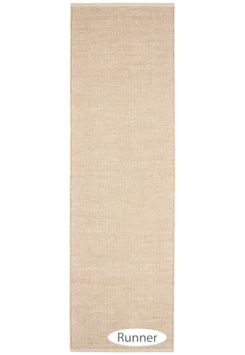 Dash & Albert Pebble Performance Area Rug 6' x 9' Neutral Solid Handwoven Washable Pebble Neutral