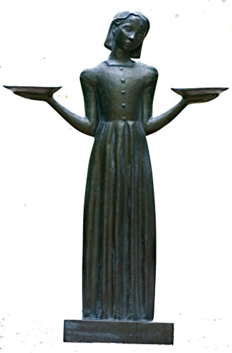 Sylvia Shaw Judson Collection Bird Girl Large Statue with Pedestal 37.5h Bronze Finish