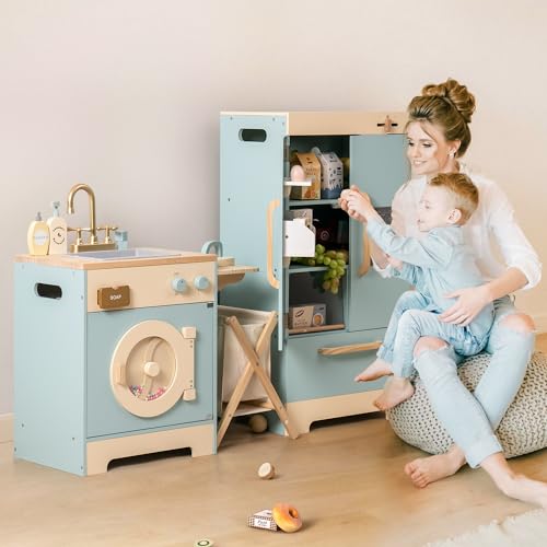 ROBOTIME Wooden Kids Kitchen Playset Toy Kitchen Sets