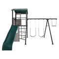 Lifetime Adventure Clubhouse Swing Set Playset Earthtone