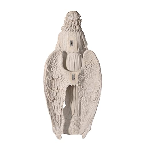 Design Toscano Grand Basilica Praying Angel Garden Statue Antique Stone