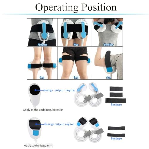 SCAUA Body Massager Beauty Machine for Abdomen Buttock Upper Arm Thigh Gym Equipment White