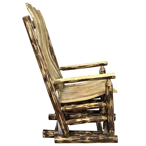 Montana Woodworks Glacier Country Glider Rocker Brown