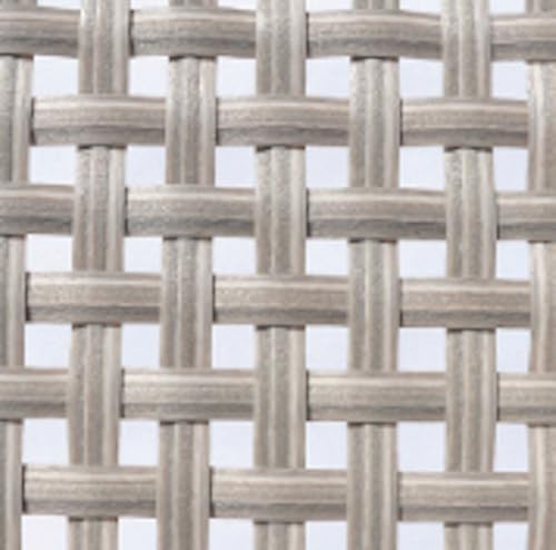 Winston Jasper Balcony Stool Textured Pewter Frame Finish/Beechwood Weave