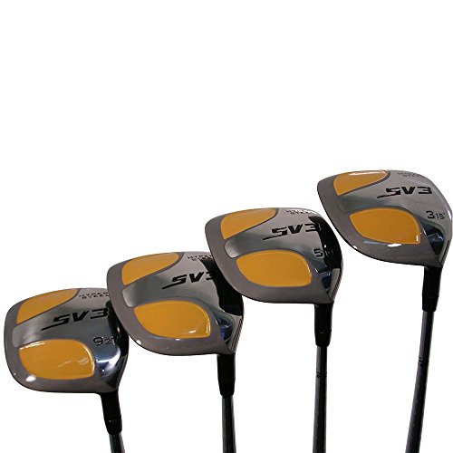 SV3 Men's Yellow Square Fairway Golf Clubs Set Right Handed Regular Flex Graphite Shaft
